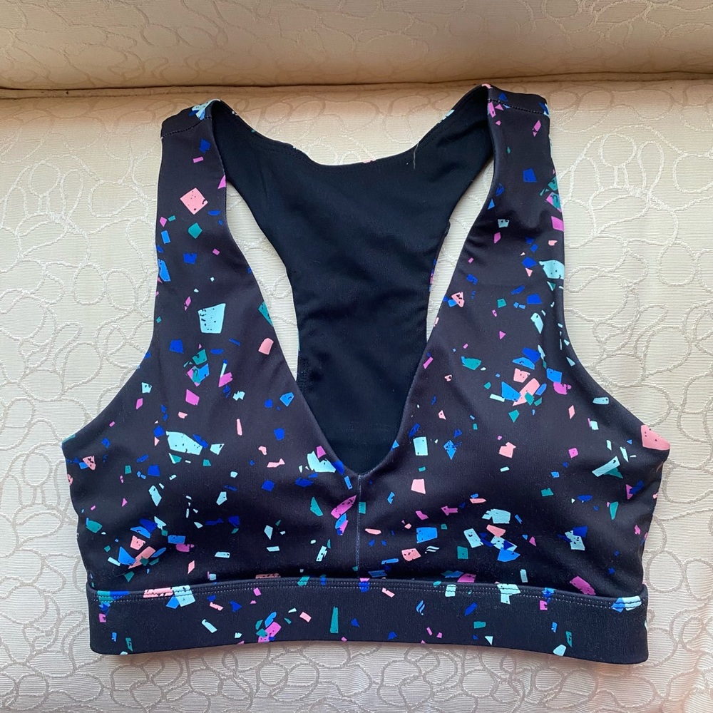 Colorful Confetti Sports Bra